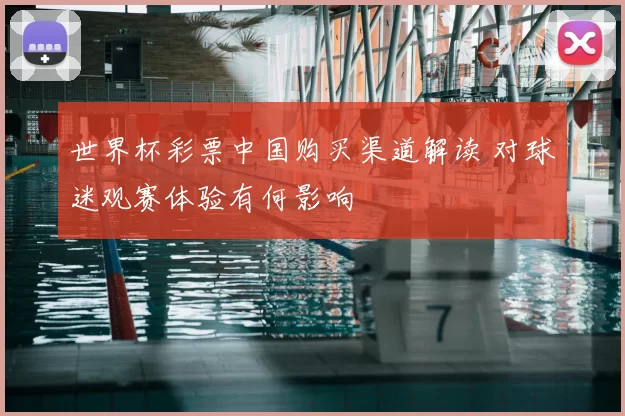 世界杯彩票中国购买渠道解读 对球迷观赛体验有何影响